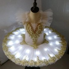 Tutu Ballet Led Light SwanBallerina Pancake Tutu Girl Adult Child Ballet Dress