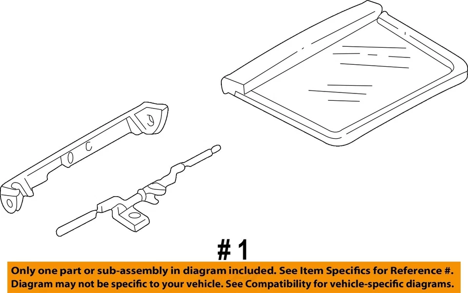 Conjunto de techo corredizo cupé Fórmula menos el mango OEM 95 96 97-02 Pontiac Firebird Foto 4 de 4