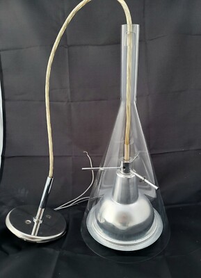 RARE VINTAGE ITALIAN FONTANA ARTE FLUTE 1 PENDANT LAMP BY FRANCO RAGGI $1000