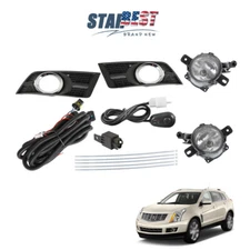 For 10-16 Cadillac SRX w/Wiring+9006 Bulbs RH+LH Front Bumper Fog Light Assembly