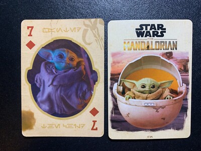 Swap Playing Card   STAR WARS   THE MANDALORIAN   Seven of Diamonds