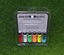 TruGlo Gun Sight Bright Paint Kit High Visibility Red/White/Gr/Or/Yel - TG985A