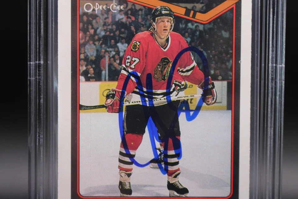 JEREMY ROENICK SIGNED 1990-91 O-PEE-CHEE #7 ROOKIE CARD RC BECKETT 10 AUTO BGS - Image 3 of 4