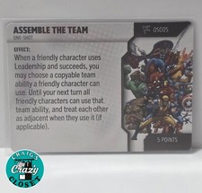 WizKids HeroClix Assemble The Team OS005 One Shot Card Marvel Spider-Verse Set