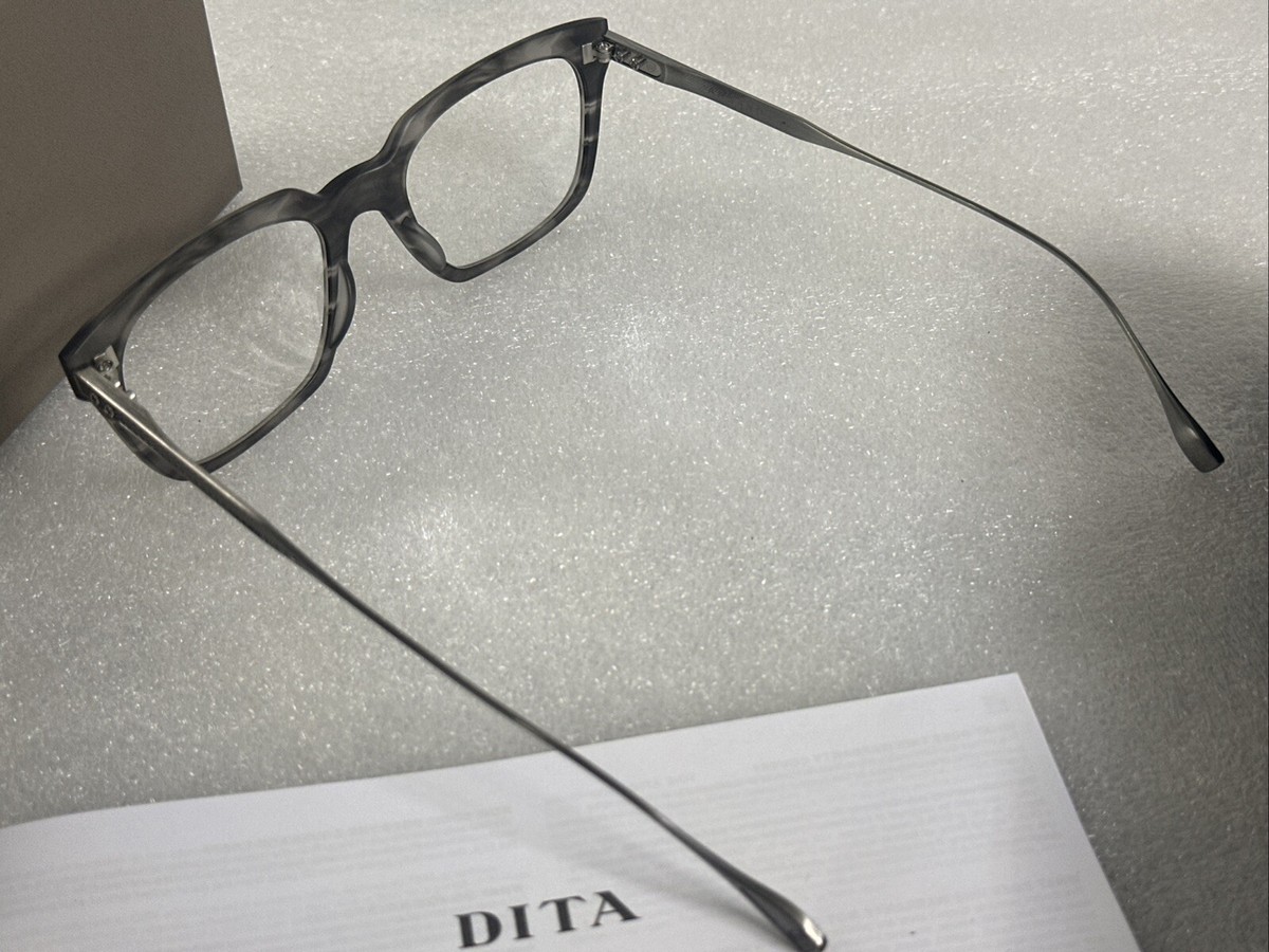 DEMO DITA eyeglasses DTX123-51-03 Argand Gray Silver RX 51