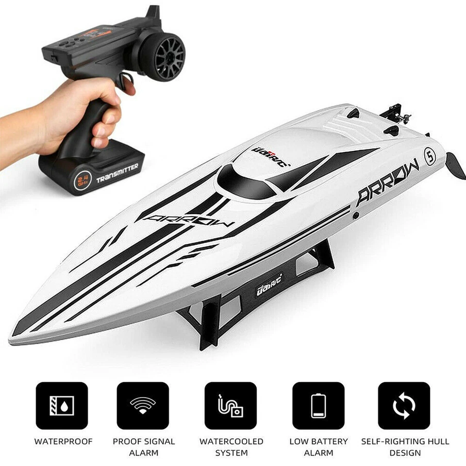 Brushless RC Racing Boat 50KM/H High Speed Remote Control Boat Ideal Gift Kid US - Image 4 of 4