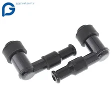 2 Spark Plug Boot Cap Cover Resistor LB05F 90 Degree ATV Motorcycle Snow