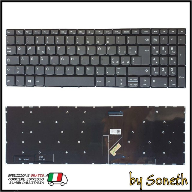 TASTIERA PER LENOVO IDEAPAD 330S-15 330S-15ARR 330S-15AST 330S-15IKB GRIGIA TASTIERA PER LENOVO IDEAPAD 330S-15 330S-15ARR 330S-15AST 330S-15IKB GRIGIA