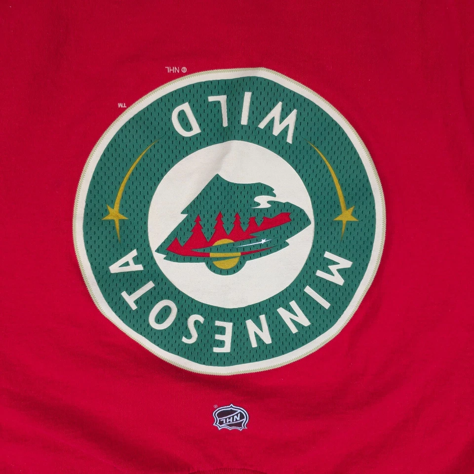Camisa Minnesota Wild Para Hombres Grande Roja Ryan Suter 20 Logo Gráfico NHL Hockey Reebok Foto 2 de 4