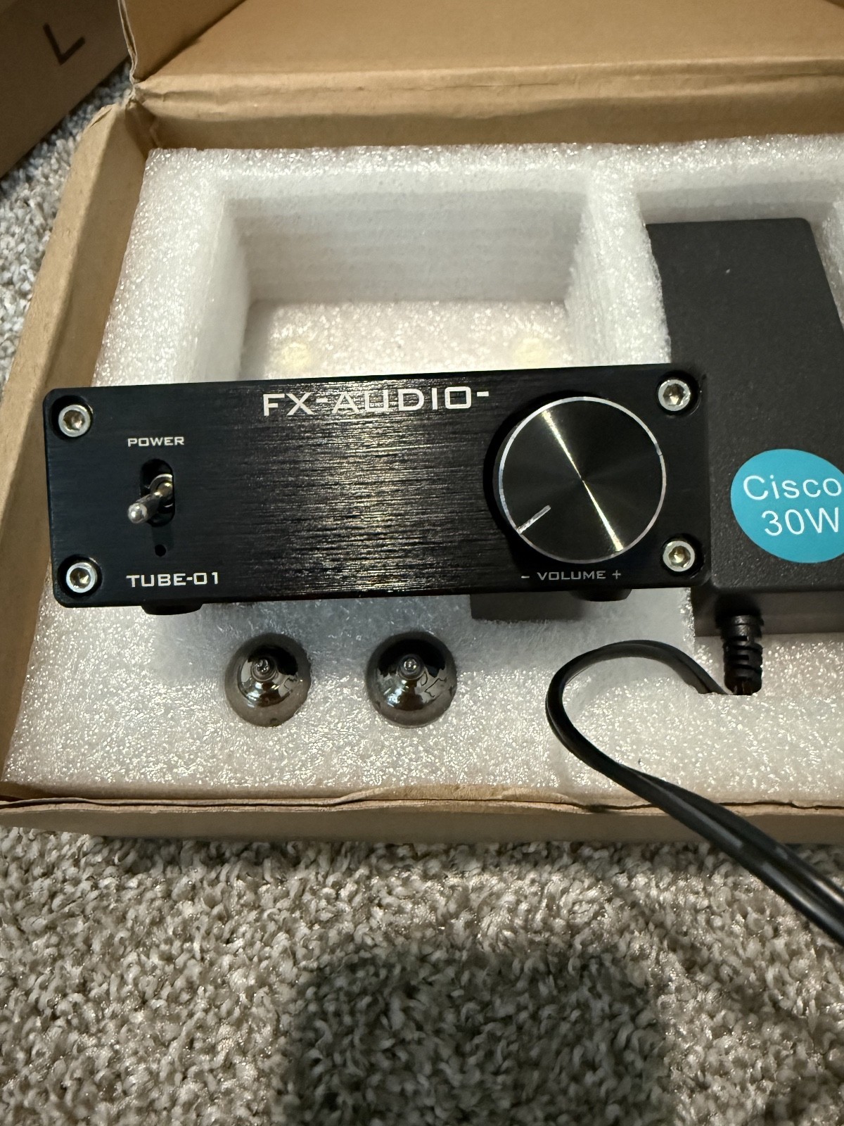 FX-AUDIO TUBE-01 Tube Preamplifier Used Handful Of Times with extra set of tubes