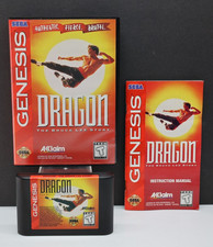 Dragon The Bruce Lee Story Sega Genesis 1994 CIB Tested Cleaned Near Mint
