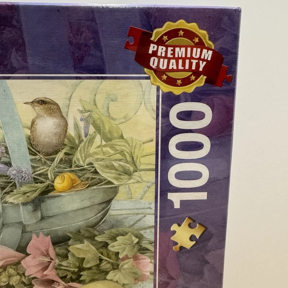 Rompecabezas de canasta de flores Marjolein Bastin 1000 piezas Schmidt NUEVO 59572 RARO Foto 3 de 4