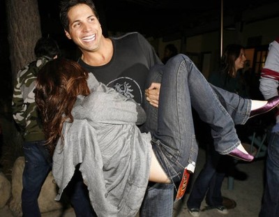 Lindsay Lohan Joe Francis at Six Flags Magic Mountain's Birthday B- Old Photo 2