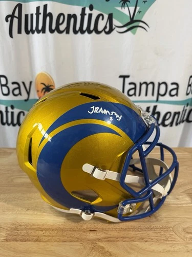 Jalen Ramsey Signed Helmet Full Size Replica St Louis LA Rams JSA Witnessed COA