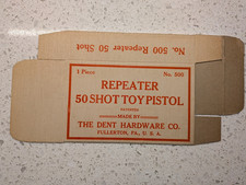 Major Toy Cap Pistol - STILL FLAT NEVER USED BOX ONLY - Original