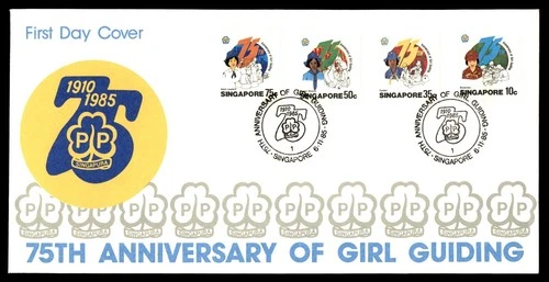 Mayfairstamps Singapore FDC 1985 Girl Guides 75 Yrs Combo First Day Cover aaw_42