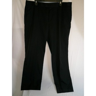 Perry Ellis Portfolio Mens Black Dress Pants 40x30 Career Work