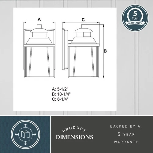 Vaxcel Lighting T0321 Freeport 1 Light 10-1/4"H Integrated LED - Black - Picture 7 of 11