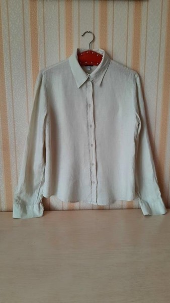 Women Armani Jeans Shirt Green Linen 38 / M / 46