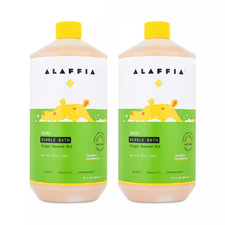 Alaffia Everyday Shea Kids Bubble Bath Coconut Chamomile 32 oz pack of 2