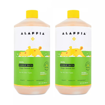 Alaffia Everyday Shea Kids Bubble Bath Coconut Chamomile 32 oz ( pack of 2 )
