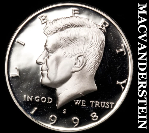 1998-S Kennedy Half Dollar- Silver- Choice Gem Proof Luster No Reserve #i9244