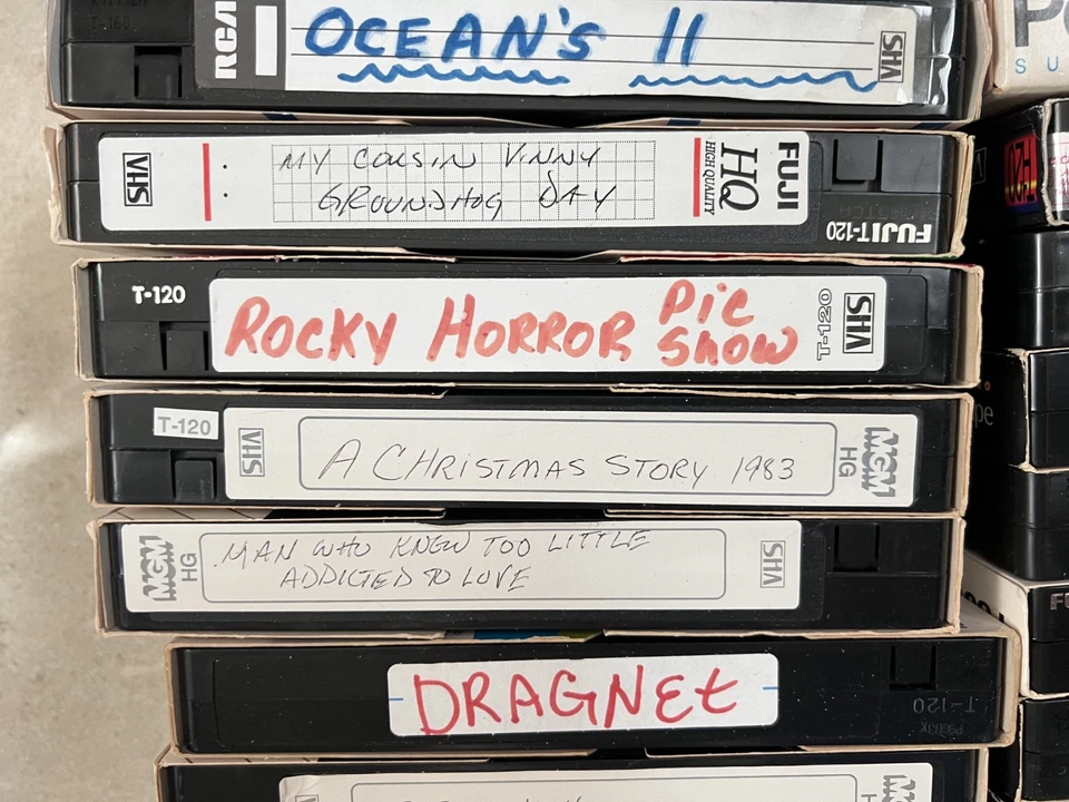 10 VHS TAPES LOT VTG HOME RECORDED SHOWS various movies and shows OLD Tapes - Image 2 of 4