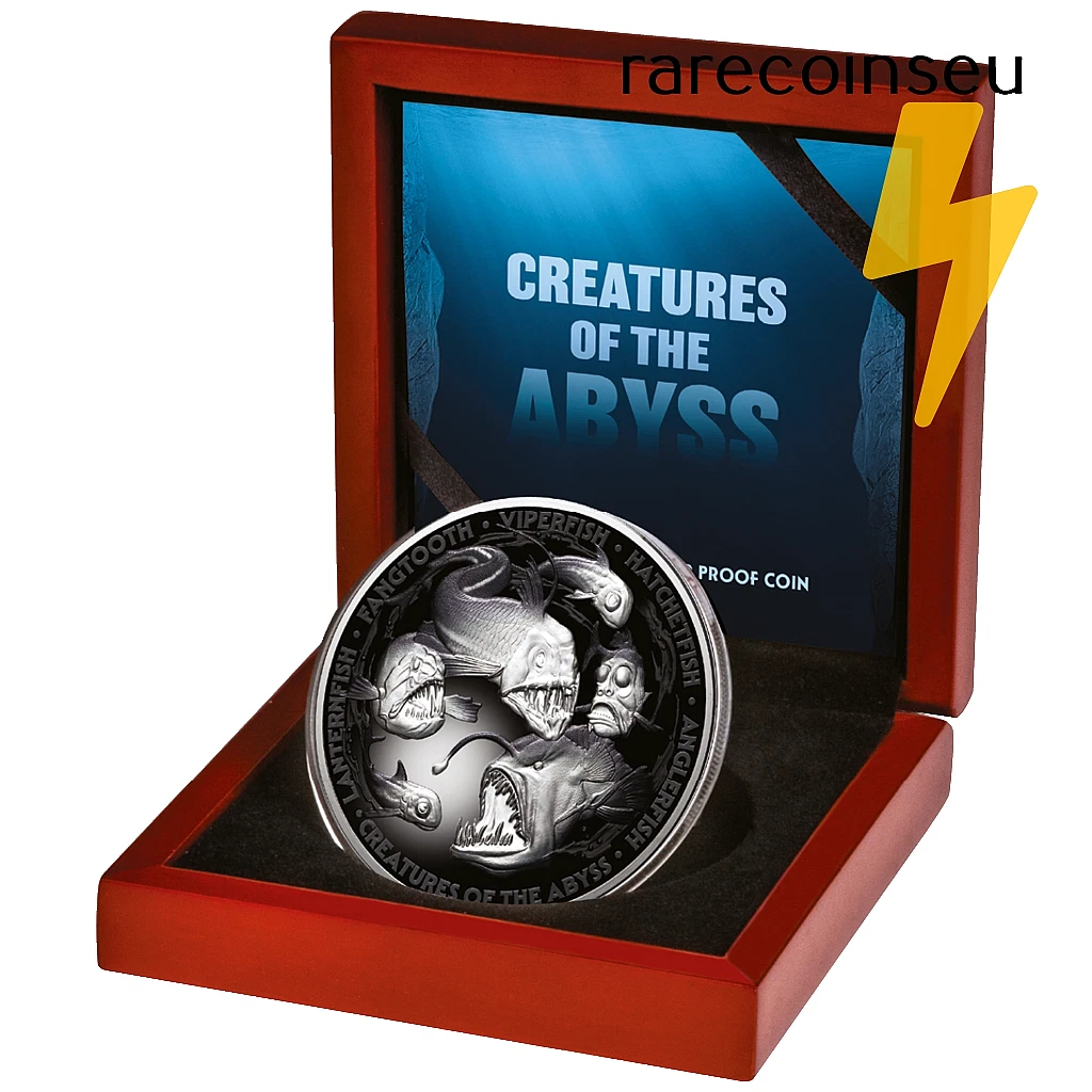 10 Dollar Creatures of the Abyss - Deep Sea Niue Island 5 oz Silver Proof 2024