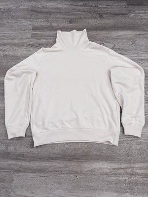 Uniqlo U Heavyweight Sweatshirt Turtleneck Off White Cream Small Lemaire Boxy