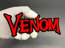 Venomous V2 Badges Emblem Premium Red , (2PC) BADGES, Fender Venom, Angry.
