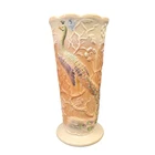 Fenton vase peacock 2007 rosenthal collection signed