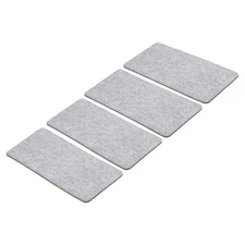 13.8''×7'' Felt Bag Base Shaper, 4pcs Bag Bottom Organizer Rectangle, Gray
