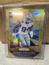 2015 Prizm Randy Gregory True Gold /10 RC-Rookie Card-Dallas Cowboys #277 EX +. rookie card picture