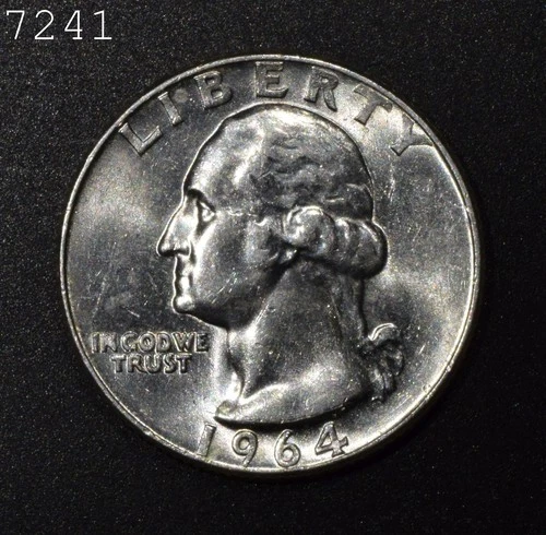 1964-D Washington Silver Quarter "Gem BU" *Free S/H After 1st Item*