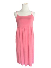 Old Navy Women's Midi Dress Size Small Stretch Adjustable Straps Pink