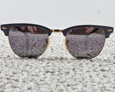 Unisex Ray Ban Italy Clubmaster RB3716 Mirrored Sunglasses 51-21-145mm
