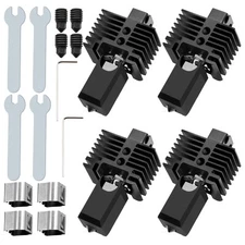 4Pk Bambu Lab 500℃ Hotend Kit V2 All-Metal Extruder w/0.4mm Hardened Nozzle
