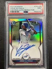 2023 Bowman Josue De Paula 1st Auto Refractor /499 PSA 9 Dodgers
