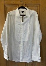 J.Crew Mens Ludlow 120's 2-Ply Bib Wedding Tuxedo Shirt Size XL White SP NWT