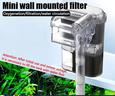 USB Power Interface Aquarium Filter Mini Hang On Filter Aquarium