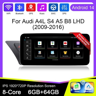 Digital Car Stereo GPS Für Audi A4 A5 10.25'' Android Auto Radio DAB Carplay Unit