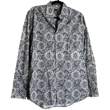 Paul Smith London Made Italy Men Shirt Paisley Button Up Dressy Preppy Designer