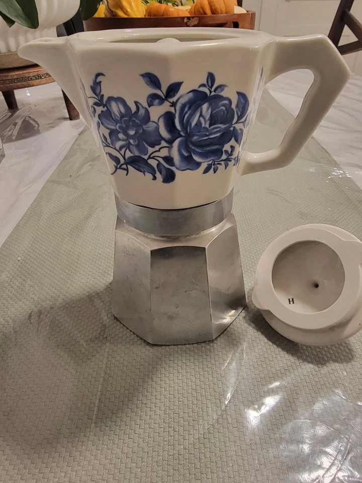 Оригинальная винтажная итальянская керамическая эспрессо-машина на плите «FLORY EXPRESS 1970-80 - Изображение 2 из 4