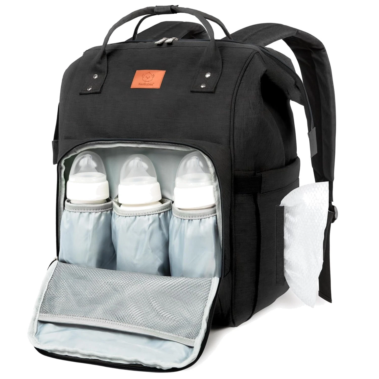 Unisex Multi-Functional Diaper Backpack with Changing Pad