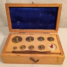 Fisher Scientific Co.  Calibration Brass Weight Set Pittsburgh Pa Usa