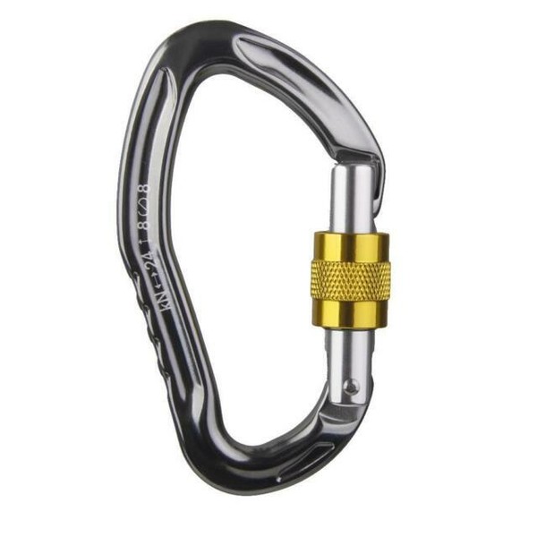 24kn Twist Screwgate Carabiner Lock Karabiner Rock Climbing Rope Belay
