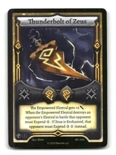 Elestrals Base Set Trading Card Game #BS1-094 Thunderbolt of Zeus