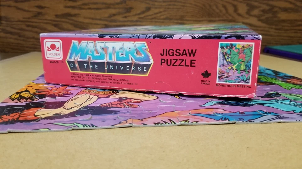 Vintage - 1984 - MASTERS OF THE UNIVERSE PUZZLE - 16.5 x 12.5 in - COMPLETE - Imagem 4 de 4