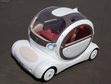 Cars nissan pivo concept Desk Mat Stitched