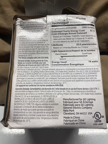 General Electric Low Glare 18 Watt LED Lightbulb - Picture 3 of 7